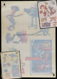 6f190 LOT OF 3 WINDOW CLING SHEETS FROM WALT DISNEY VIDEOS '90s-00s Toy Story & Tigger Movie!