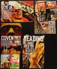 6f200 LOT OF 10 UNFOLDED MUSIC POSTERS FROM THE BLACKBOX 2012 UK CONCERT TOUR '10s cool art!