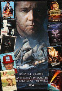 6f231 LOT OF 27 UNFOLDED DOUBLE-SIDED ONE-SHEETS '91 - '04 Master & Commander & many more!