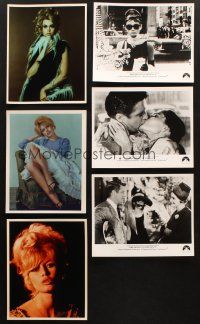 6f115 LOT OF 6 REPRO 8X10 STILLS OF ACTRESSES '80s Audrey Hepburn, Brigitte Bardot, Fonda & more!