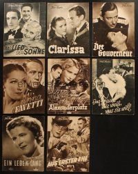 6f051 LOT OF 8 GERMAN PROGRAMS '30s many different images from a variety of movies!