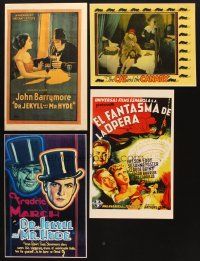 6f228 LOT OF 4 UNFOLDED REPRO SPECIAL POSTERS '90s two versions of Dr. Jekyll & Mr. Hyde + more!