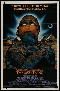 6g061 AWAKENING 1sh '80 Charlton Heston, Egypt, they thought they had buried her forever!