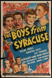 6g117 BOYS FROM SYRACUSE style C 1sh '40 Allan Jones, Martha Raye & Joe Penner in Ancient Rome!