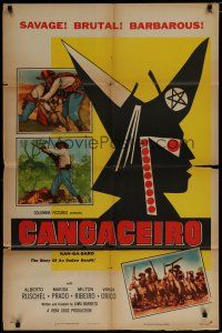 6g135 CANGACEIRO 1sh '54 Lima Barreto's O Cangaceiro, cool art from Brazilian western!