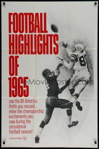 6g307 FOOTBALL HIGHLIGHTS OF 1965 1sh '65 relive the championship excitement!