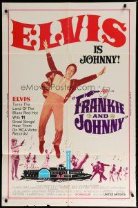6g321 FRANKIE & JOHNNY 1sh '66 Elvis Presley turns the land of the blues red hot!