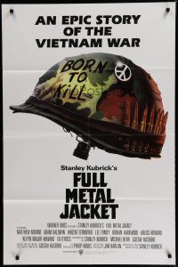 6g329 FULL METAL JACKET int'l 1sh '87 Stanley Kubrick Vietnam War movie, Castle art!