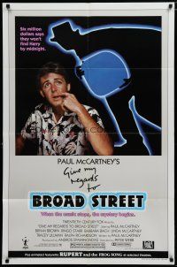 6g361 GIVE MY REGARDS TO BROAD STREET 1sh '84 great portrait image of Paul McCartney!
