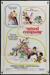 6g572 MIXED COMPANY style A 1sh '74 Barbara Harris, Frank Frazetta art from interracial comedy!