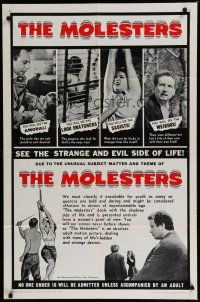 6g573 MOLESTERS 1sh '64 bizarre Swiss pseudo-documentary about child molesters!