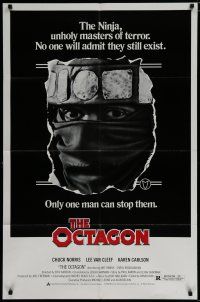 6g622 OCTAGON 1sh '80 Chuck Norris is the only man who can stop the unholy masters of terror!