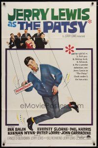 6g654 PATSY 1sh '64 wacky image of star & director Jerry Lewis hanging from strings like a puppet