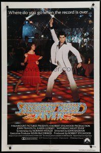 6g750 SATURDAY NIGHT FEVER int'l 1sh '77 best disco dancer John Travolta & Karen Lynn Gorney!