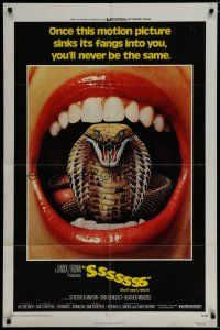 6g804 SSSSSSS 1sh '73 Dirk Benedict, Heather Menzies, mad scientist cobra snake horror!