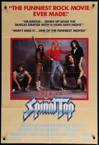 6g869 THIS IS SPINAL TAP 1sh '84 Rob Reiner heavy metal rock & roll cult classic!