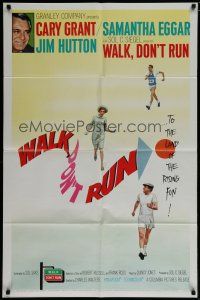 6g946 WALK DON'T RUN 1sh '66 Cary Grant, Samantha Eggar, Jim Hutton, Olympics!