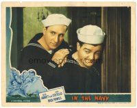 6h468 IN THE NAVY LC '41 wonderful close up of Bud Abbott & Lou Costello in sailor suits!