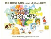 6h009 ARISTOCATS TC R73 Walt Disney feline jazz musical cartoon, great colorful images!