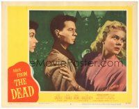 6h180 BACK FROM THE DEAD LC #5 '57 close up of Arthur Franz holding worried Peggie Castle!