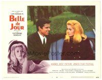6h192 BELLE DE JOUR LC #5 '68 Luis Bunuel, close up of sexy Catherine Deneuve & Jean Sorel!