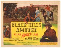 6h017 BLACK HILLS AMBUSH TC '52 cool montage of cowboy Allan Rocky Lane & his stallion Black Jack!
