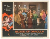 6h207 BLOOD OF DRACULA LC #7 '57 teen girls stand around with shovels and flashlights!