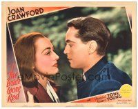 6h218 BRIDE WORE RED LC '37 romantic close up of beautiful Joan Crawford & Franchot Tone!