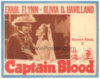 6h231 CAPTAIN BLOOD LC R47 c/u of Olivia De Havilland & Lionel Atwill, Michael Curtiz classic!