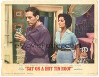 6h238 CAT ON A HOT TIN ROOF LC #4 R66 Elizabeth Taylor as Maggie the Cat argues with Paul Newman!