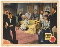 6h245 CHARLIE CHAN IN RIO LC '41 main cast watches Sidney Toler questioning Victor Sen Yung!