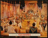 6h255 CLEOPATRA roadshow LC '63 Elizabeth Taylor & Richard Burton over enormous feast in palace!