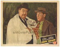 6h267 CRAZY KNIGHTS LC '44 great c/u of Shemp Howard & Billy Gilbert partly in ghost costume!