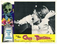 6h272 CRY OF THE BANSHEE LC #1 '70 Edgar Allan Poe probes new depths of terror, c/u of scared girl