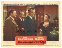 6h280 DAMNED DON'T CRY LC #7 '50 Joan Crawford & Kent Smith look at worried David Brian!