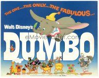 6h030 DUMBO TC R72 colorful animated cartoon art from Walt Disney circus elephant classic!