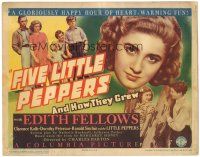 6h033 FIVE LITTLE PEPPERS & HOW THEY GREW TC '39 Edith Fellows, gloriously happy heart-warming fun!