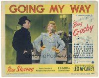 6h384 GOING MY WAY LC #2 '44 Rise Stevens puts rose in her mouth for priest Bing Crosby, McCarey!