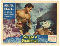 6h392 GOLIATH & THE VAMPIRES LC #2 '64 Gordon Scott must save kidnapped women from an evil zombie!