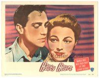 6h422 HASTY HEART LC #5 '50 cool close portrait of Patricia Neal & Richard Todd!