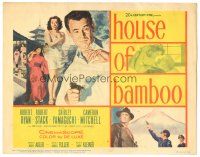6h046 HOUSE OF BAMBOO TC R61 Sam Fuller, Robert Ryan, Robert Stack, sexy Shirley Yamaguchi!