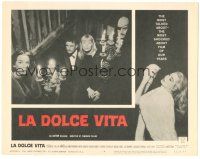 6h512 LA DOLCE VITA LC #3 '61 Federico Fellini, sexy Anita Ekberg with kitten in border!