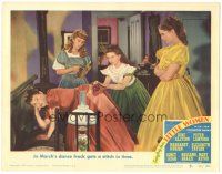 6h544 LITTLE WOMEN LC #2 '49 Elizabeth Taylor & girls watch June Allyson get her dress repaired!
