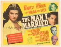6h073 MAN I MARRIED TC '40 Joan Bennett, Lloyd Nolan, Francis Lederer, Anna Sten, Irving Pichel
