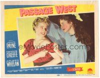 6h670 PASSAGE WEST LC #1 '51 great c/u of sexy Arleen Whelan & Mary Beth Hughes catfighting!