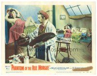6h679 PHANTOM OF THE RUE MORGUE LC #1 '54 3-D, great image of artist painting sexy girl on couch!