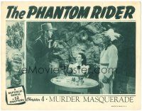 6h680 PHANTOM RIDER chapter 4 LC '46 Robert Kent rescues Peggy Stewart from man, Murder Masquerade!