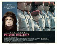 6h696 PRIVATE BENJAMIN LC '81 great c/u of short Goldie Hawn in lined up in dress uniform!