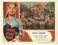 6h699 PURPLE HEART DIARY LC '51 Frances Langford & band on truck entertaining World War II G.I.s!