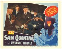 6h759 SAN QUENTIN LC #6 '47 Lawrence Tierney held at gunpoint in car by Barton MacLane!
